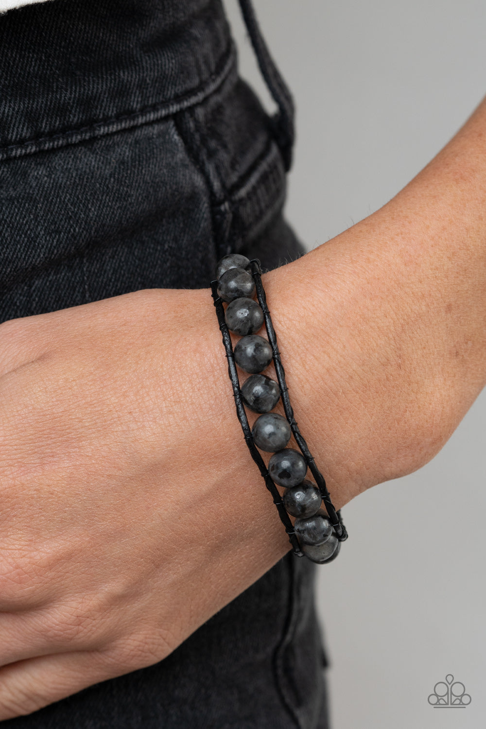 Homespun Stones  - Black Urban Bracelet
