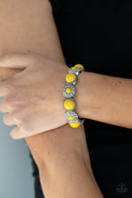 Load image into Gallery viewer, Garden Flair - Yellow Bracelet
