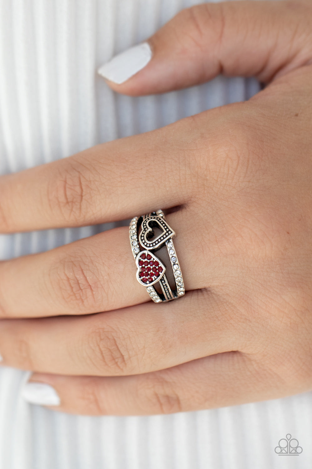 You Make My Heart BLING - Red Heart Ring