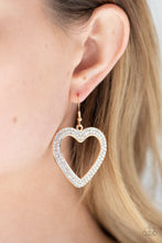 Load image into Gallery viewer, GLISTEN To Your Heart - Gold Heart Earring - NEW RELEASE
