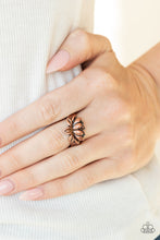 Load image into Gallery viewer, Lotus Crowns - Copper Lotus Ring
