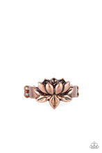 Load image into Gallery viewer, Lotus Crowns - Copper Lotus Ring
