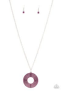 High-Value Target - Pink Rhinestone Necklace
