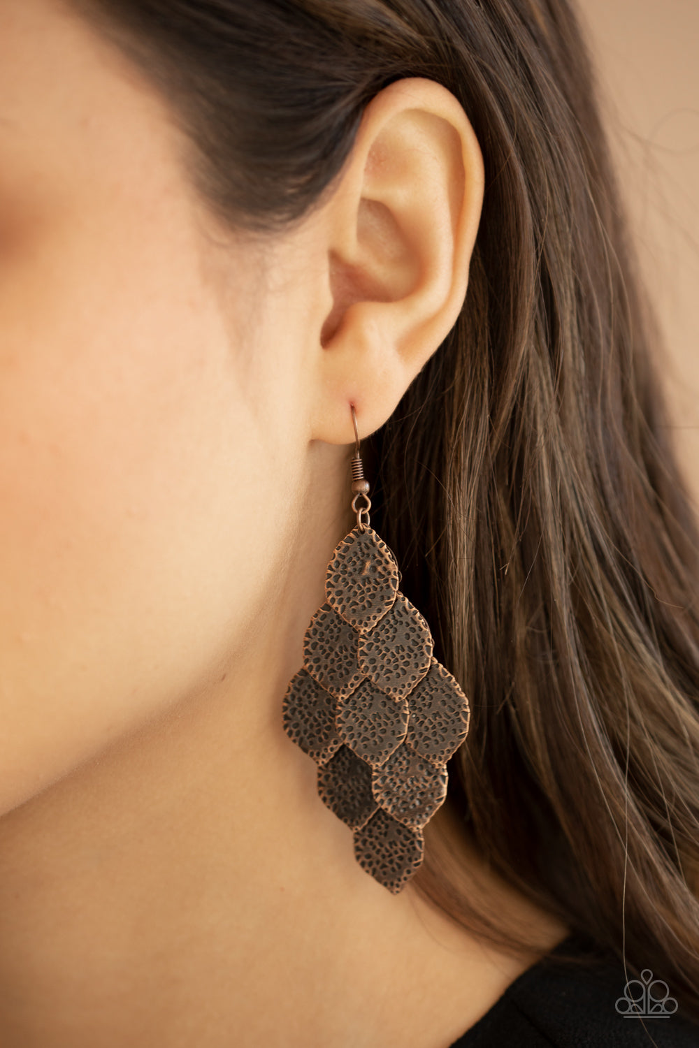 Loud and Leafy - Copper Leaf Earring