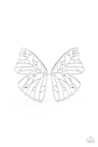 Butterfly Frills - Silver Butterfly Post Earrings - Life of the Party - NEW RELEASE