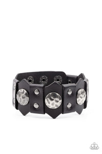 Electrified Edge - Black Snap Bracelet