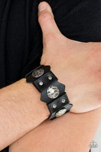 Load image into Gallery viewer, Electrified Edge - Black Snap Bracelet
