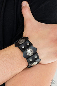 Electrified Edge - Black Snap Bracelet