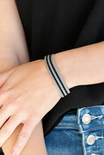 Load image into Gallery viewer, Show The Way - Silver Leather Snap Bracelet
