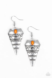 Jurassic Journey - Orange Earring - NEW RELEASE