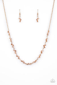 Incredibly Iridescent - Brown choker Necklace