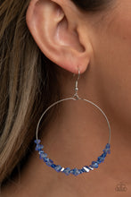 Load image into Gallery viewer, Glimmering Go-Getter - Blue Iridescent Wire Earring - NEW RELEASE
