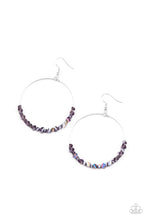 Load image into Gallery viewer, Glimmering Go-Getter - Purple wire Earring iridescent
