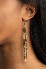 Load image into Gallery viewer, Defined Dazzle - Brass Earring - NEW RELEASE
