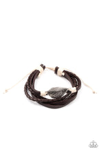 Load image into Gallery viewer, FROND and Center - Brown Urban Leather Leaf Bracelet
