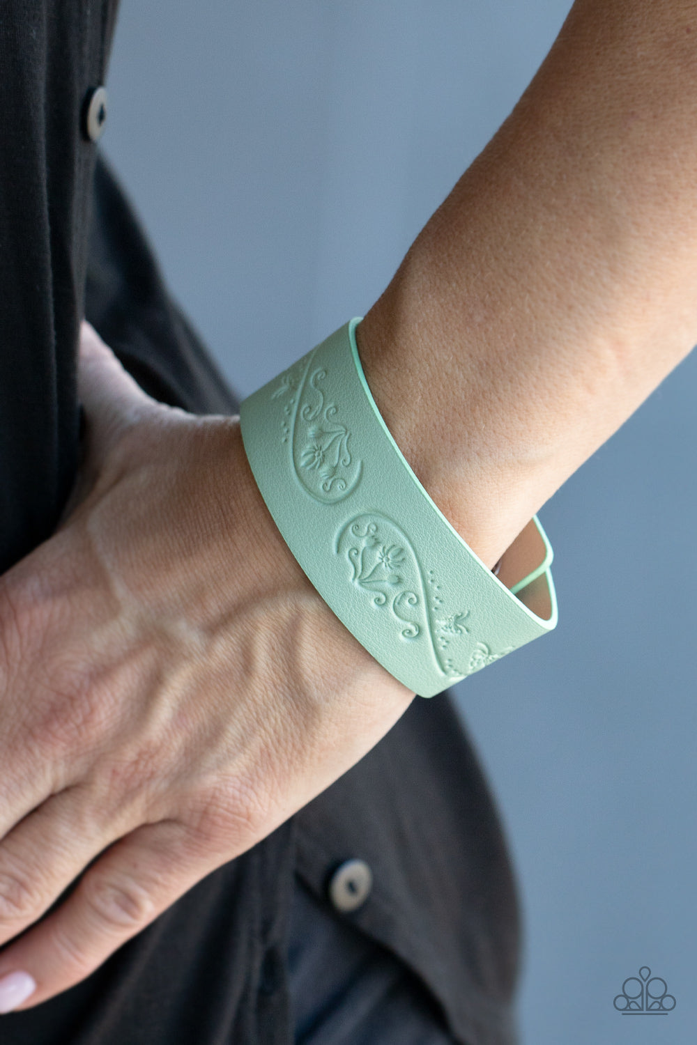 Butterfly Canopy - Green Butterfly Snap Bracelet
