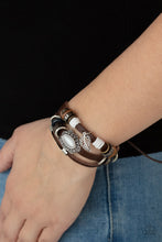 Load image into Gallery viewer, Mystically Mediterranean - White Cat Eye Urban Bracelet
