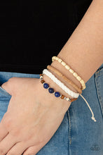 Load image into Gallery viewer, Natural-Born Navigator - Blue Urban Bracelet
