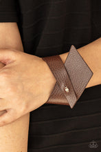 Load image into Gallery viewer, PIECE Offering - Brown Leather Snap Bracelet - NEW RELEASE
