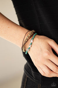 Raffia Remix - Blue Urban Flower Bracelet - NEW RELEASE