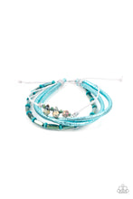 Load image into Gallery viewer, Holographic Hike - Blue Wooden Multi Urban Bracelet - NEW RELEASE
