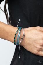 Load image into Gallery viewer, Holographic Hike - Blue Wooden Multi Urban Bracelet - NEW RELEASE
