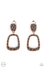 Load image into Gallery viewer, Playfully Primitive - Copper Clip-On Earring - NEW RELEASE
