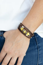 Load image into Gallery viewer, Homespun Radiance - Yellow Urban Bracelet - NEW RELEASE
