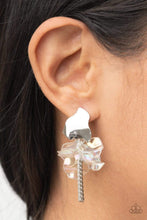 Load image into Gallery viewer, Harmonically Holographic - White Post Earring - NEW RELEASE
