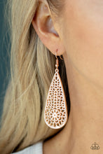 Load image into Gallery viewer, Posy Pasture - Rose Gold Filigree Earrings - NEW RELEASE
