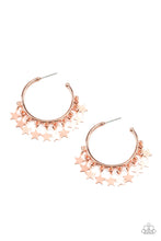 Load image into Gallery viewer, Happy Independence Day - Copper Star Hoop Earring - NEW RELEASE
