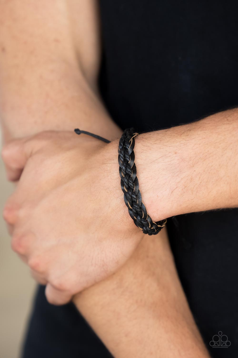 SoCal Scene - Black Urban Leather Bracelet - NEW RELEASE