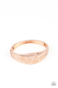 Fond of Florals - Rose Gold Leaf Bangle Bracelet - NEW RELEASE