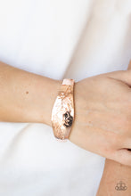 Load image into Gallery viewer, Fond of Florals - Rose Gold Leaf Bangle Bracelet - NEW RELEASE
