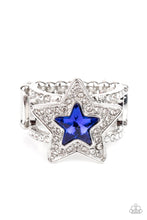 Load image into Gallery viewer, One Nation Under Sparkle - Blue Star Ring - NEW RELEASE
