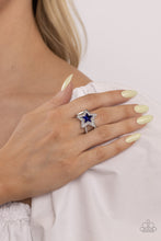 Load image into Gallery viewer, One Nation Under Sparkle - Blue Star Ring - NEW RELEASE
