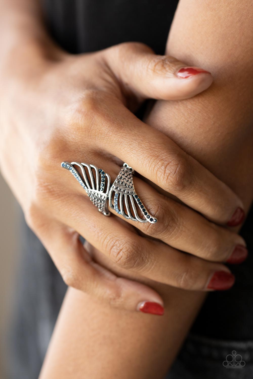 Angels Among Us - Blue Angel Wing Ring - NEW RELEASE