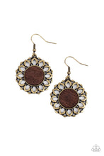 Load image into Gallery viewer, Farmhouse Fashionista - Brass Wooden Earring - NEW RELEASE

