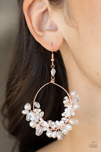 Load image into Gallery viewer, Floating Gardens - Copper Iridescent Pearl Earring - NEW RELEASE
