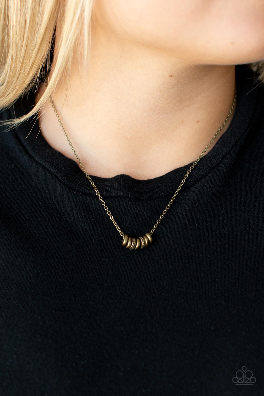 Dainty Dalliance - Brass Necklace - NEW RELEASE