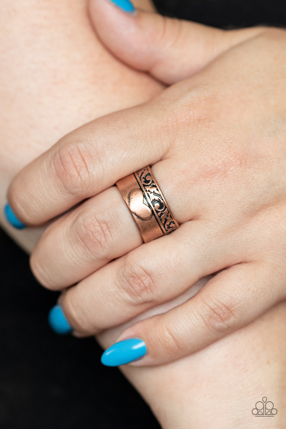 Garden Romance - Copper Heart Ring - NEW RELEASE