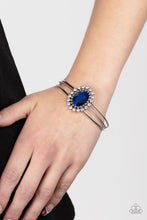 Load image into Gallery viewer, Prismatic Flower Patch - Blue Cuff Bracelet - NEW RELEASE
