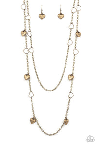 Chicly Cupid - Brass Heart Necklace - NEW RELEASE