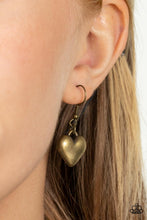 Load image into Gallery viewer, Chicly Cupid - Brass Heart Necklace - NEW RELEASE
