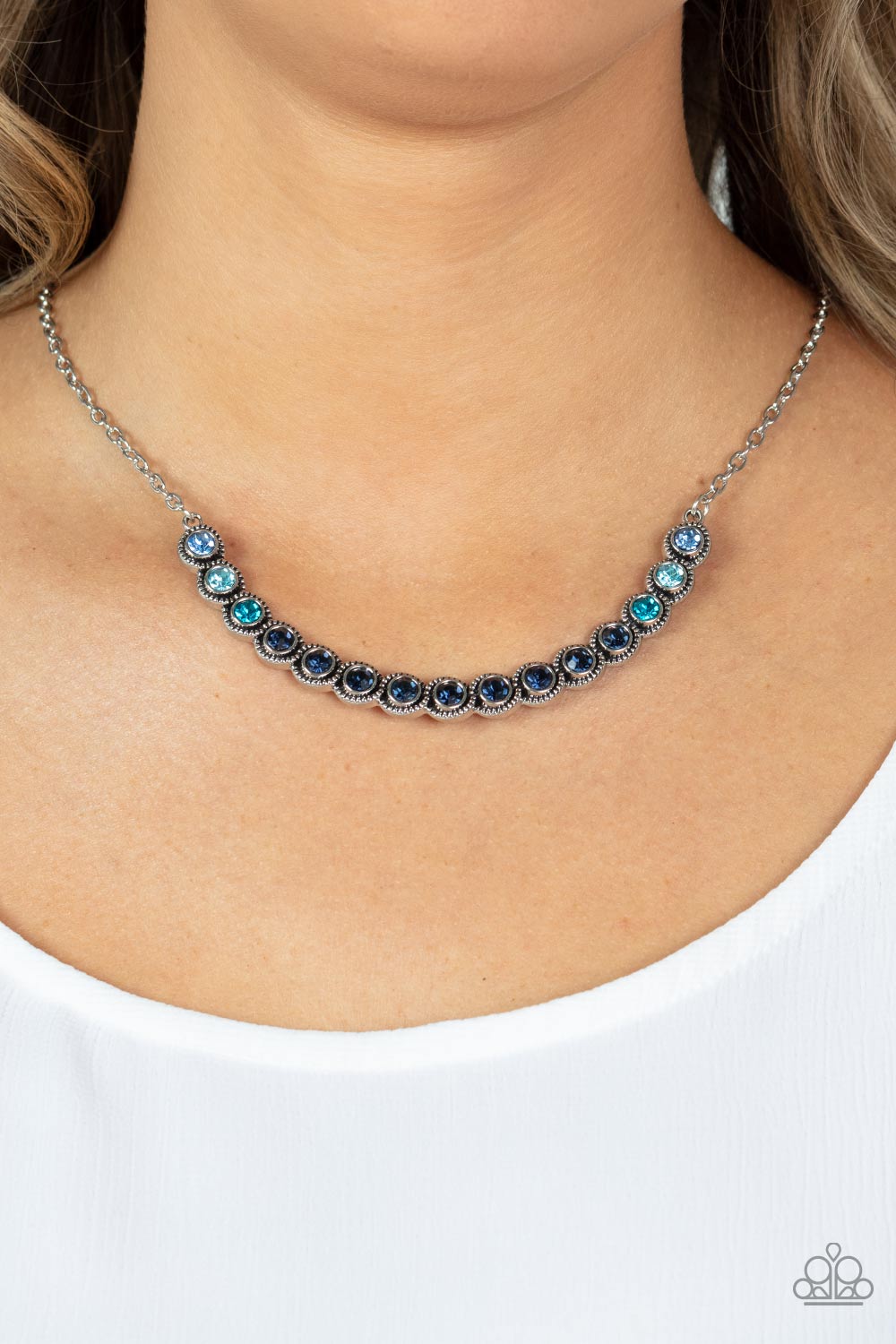 Throwing SHADES - Blue Necklace - NEW RELEASE