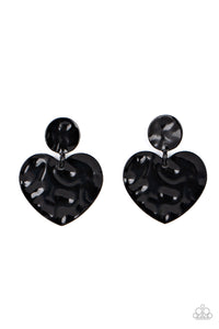 Just a Little Crush - Black Heart Post Earring - NEW RELEASE