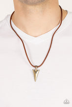 Load image into Gallery viewer, Pharaohs Arrow - Brass Necklace - NEW RELEASE
