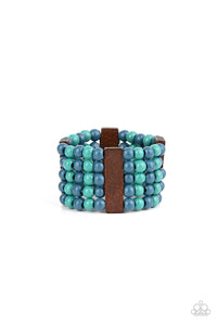 Island Soul - Blue Wooden Bracelet - NEW RELEASE