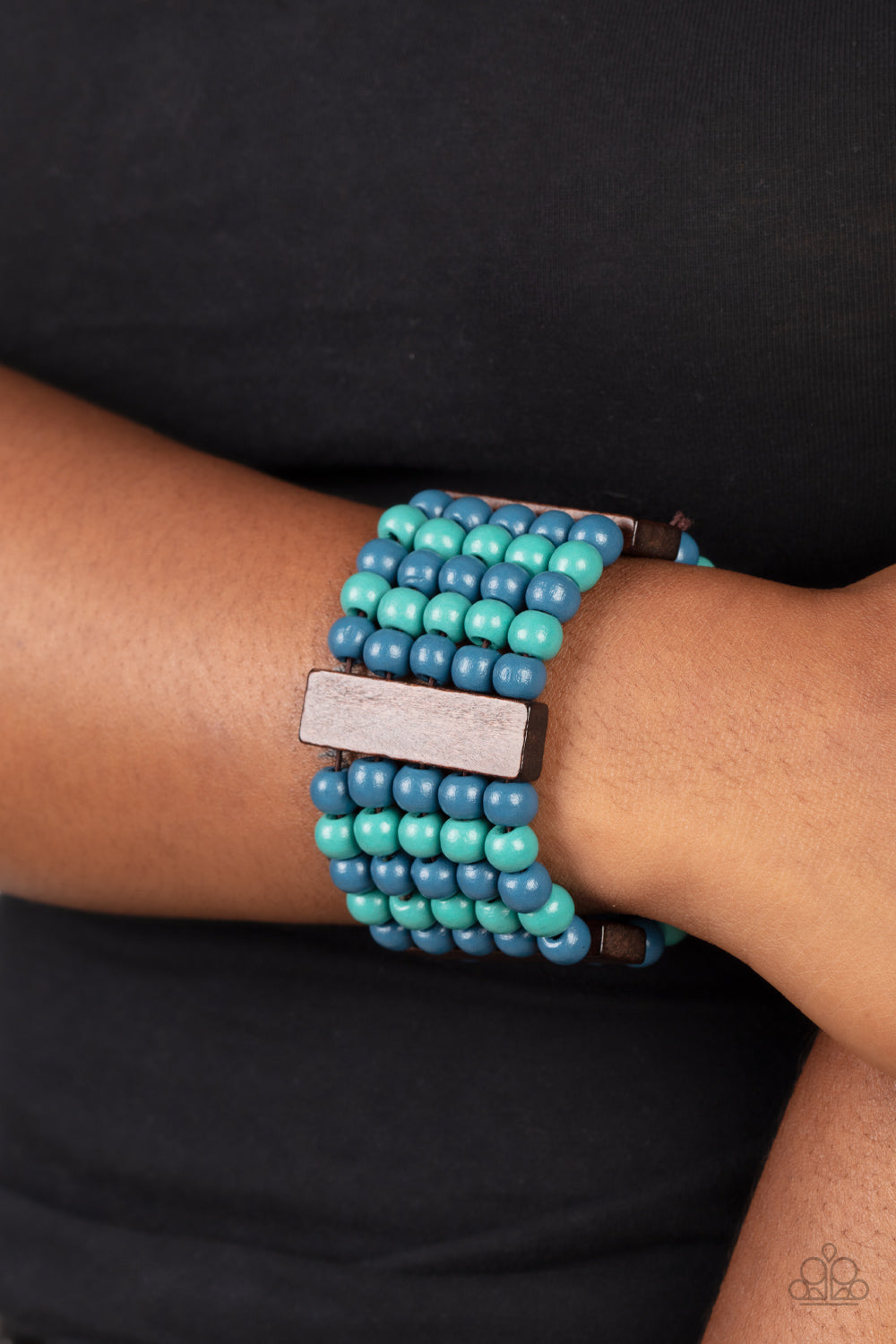 Island Soul - Blue Wooden Bracelet - NEW RELEASE