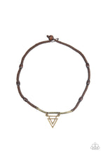 Load image into Gallery viewer, Arrowed Admiral - Brass Men Necklace
